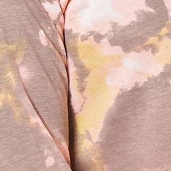 Seed to Style Women's Top Sz 2XS (XXS) Organic Cotton Watercolor Brown A460736 - Picture 2 of 4